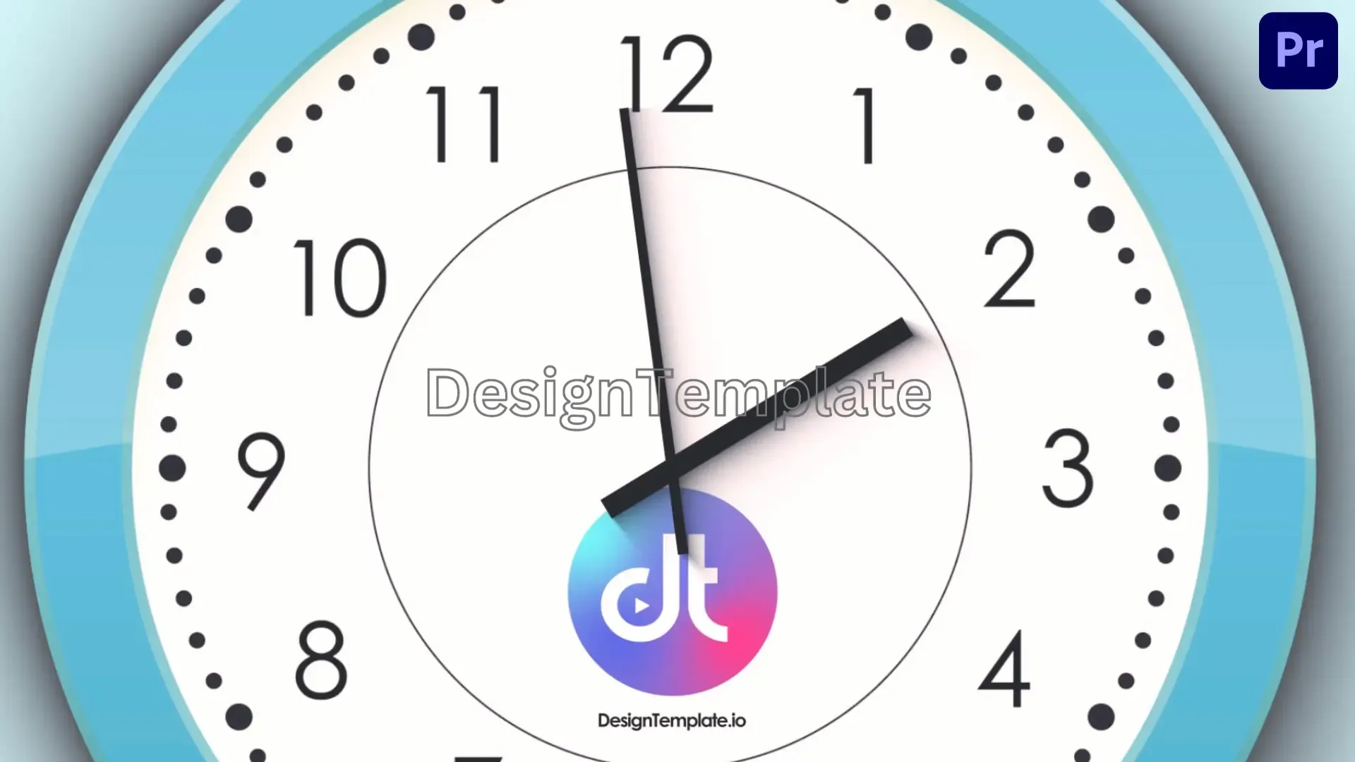 Unique Clock Logo Animation